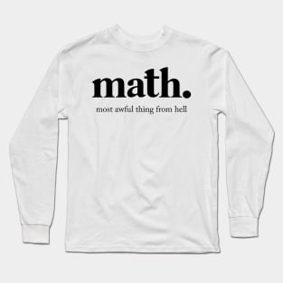 Math Definition Long Sleeve T-Shirt